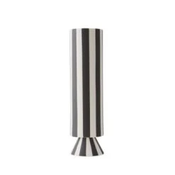 OYOY Living Design Vases Vase Caramel Et Rose 100% Grès Ø8,5xH31cm -Vases Soldes vase blanc et noir 100 gres oe8 5xh31cm 4