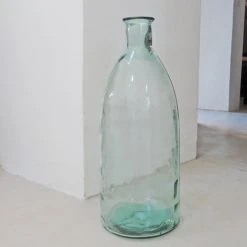 Maison Tilleul Vases Vase Bonbonne En Verre Martelé Transparent -Vases Soldes vase bonbonne en verre martele transparent 2