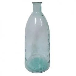Maison Tilleul Vases Vase Bonbonne En Verre Martelé Transparent