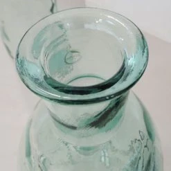 Maison Tilleul Vases Vase Bonbonne En Verre Martelé Transparent -Vases Soldes vase bonbonne en verre martele transparent 3