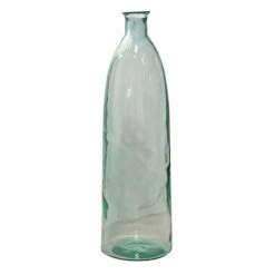 Maison Tilleul Vases Vase Bonbonne XL En Verre Martelé Transparent