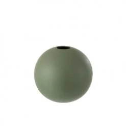 LANADECO Vases Vase Boule Céramique Verte H23,5cm