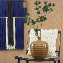 Mica Decorations Vases Vase Bouteille En Terre Cuite Ocre H30 -Vases Soldes vase bouteille en terre cuite ocre h30 1