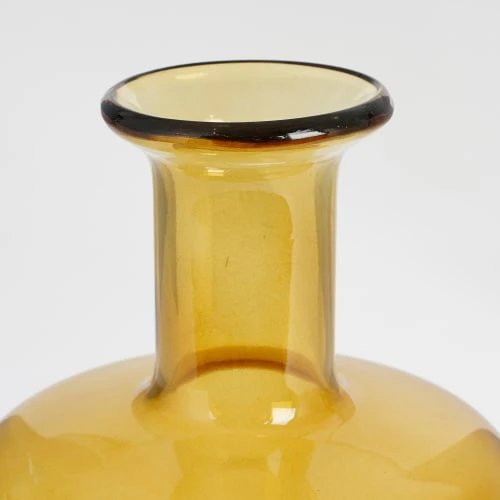 Mica Decorations Vases Vase Bouteille En Verre Jaune H30 5 Mica Decorations Vases Vase Bouteille En Verre Jaune H30 – Image 3