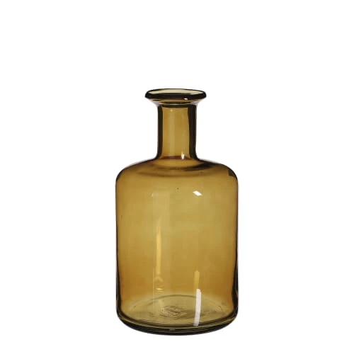 Mica Decorations Vases Vase Bouteille En Verre Jaune H30 3 Mica Decorations Vases Vase Bouteille En Verre Jaune H30