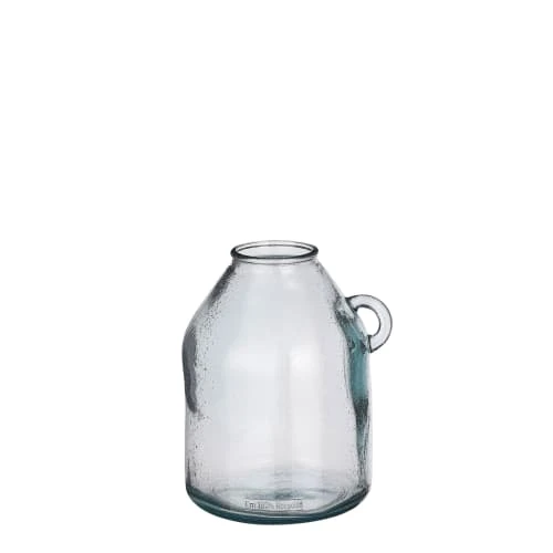 Mica Decorations Vases Vase Bouteille En Verre Recyclé Bleu Clair H25.5 3 Mica Decorations Vases Vase Bouteille En Verre Recyclé Bleu Clair H25.5