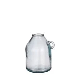 Mica Decorations Vases Vase Bouteille En Verre Recyclé Bleu Clair H25.5 12 Mica Decorations Vases Vase Bouteille En Verre Recyclé Bleu Clair H25.5 -Vases Soldes vase bouteille en verre recycle bleu clair h25 5 5
