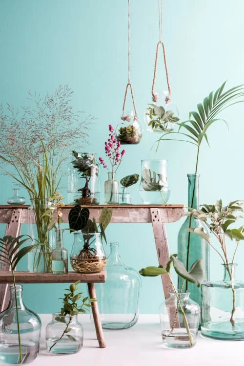 Mica Decorations Vases Vase Bouteille En Verre Recyclé Vert H100 8 Mica Decorations Vases Vase Bouteille En Verre Recyclé Vert H100 – Image 6