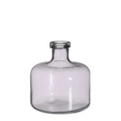 Mica Decorations Vases Vase Bouteille En Verre Marron H21.5 -Vases Soldes vase bouteille en verre transparent h21 5