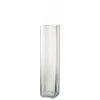 LANADECO Vases Vase Carré Transparent H52cm -Vases Soldes vase carre transparent h52cm