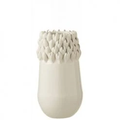 LANADECO Vases Vase Céramique Blanc H27,8cm