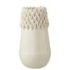LANADECO Vases Vase Céramique Blanc H33,5cm -Vases Soldes vase ceramique blanc h33 5cm