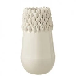 LANADECO Vases Vase Céramique Blanc H33,5cm
