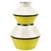 Wadiga Vases Vase Céramique Design Safran - 14x14x22cm -Vases Soldes vase ceramique design safran 14x14x22cm