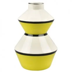 Wadiga Vases Vase Céramique Design Safran - 14x14x22cm