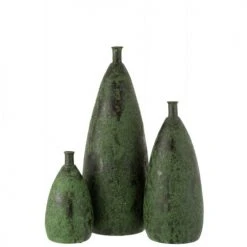 LANADECO Vases Vase Céramique Vert Large H70cm -Vases Soldes vase ceramique vert large h70cm 1