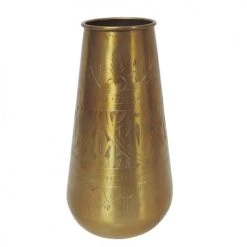 Passage Vernet Vases Vase Cylindrique Aluminium Motifs Or