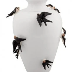 Vases Soldes 35 Mathi Design Vases Vase Décoratif Céramique Blanche à Motif Oiseaux