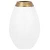 Beliani Vases Vase Décoratif En Céramique Blanc H32 -Vases Soldes vase decoratif en ceramique blanc h32