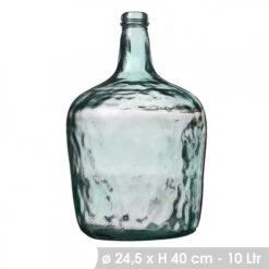 Wadiga Vases Vase Décoratif En Verre Recyclé H40cm -Vases Soldes vase decoratif en verre recycle h40cm 2
