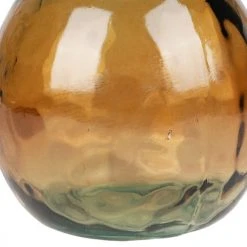 Wadiga Vases Vase Décoratif En Verre Recyclé Marron - 20x20x24cm -Vases Soldes vase decoratif en verre recycle marron 20x20x24cm 2