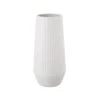 Wadiga Vases Vase Design En Céramique Blanc 14,5x14,5x30,5cm