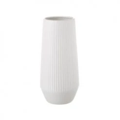 Wadiga Vases Vase Design En Céramique Blanc 14,5x14,5x30,5cm