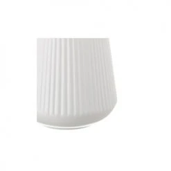 Wadiga Vases Vase Design En Céramique Blanc 15x15x20,3cm -Vases Soldes vase design en ceramique blanc 15x15x20 3cm 2