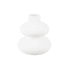 Present Time Vases Vase Double Cercle Petit Modèle Mat Blanc -Vases Soldes vase double cercle petit modele mat blanc