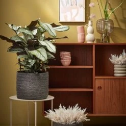 Mica Decorations Vases Vase En Aluminium Beige H24 -Vases Soldes vase en aluminium beige h24 7