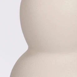 Mica Decorations Vases Vase En Aluminium Blanc Cassé H24 -Vases Soldes vase en aluminium blanc casse h24 3