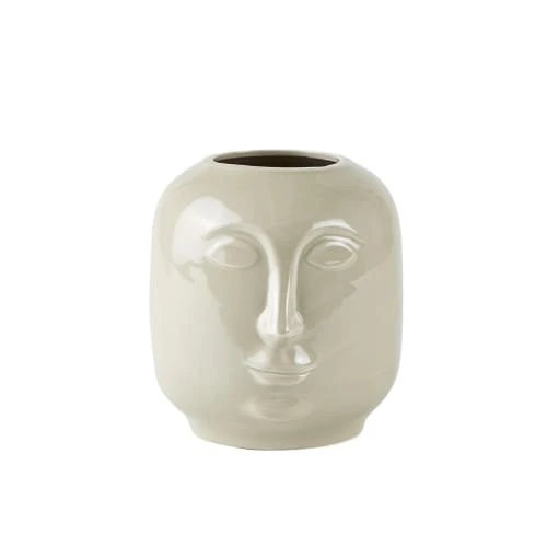 Villa Collection Vases Vase En Argile Blanc Nacré 3 Villa Collection Vases Vase En Argile Blanc Nacré