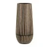 Maisons Du Monde Vases Vase En Bois De Manguier Gravé Noir Et Beige H33 -Vases Soldes vase en bois de manguier grave noir et beige h33 1000 8 1 223082 1