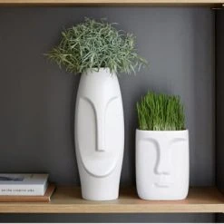 Becquet Vases Vase En Céramique Blanc -Vases Soldes vase en ceramique blanc 6