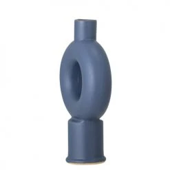 Bloomingville Vases Vase En Céramique Bleue -Vases Soldes vase en ceramique bleue 2