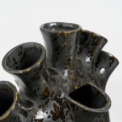 Mica Decorations Vases Vase En Céramique Couleur Noir H30.5 -Vases Soldes vase en ceramique couleur noir h30 5 1