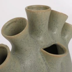 Mica Decorations Vases Vase En Céramique Couleur Vert H30.5 -Vases Soldes vase en ceramique couleur vert h30 5 4