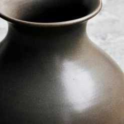House Doctor Vases Vase En Céramique Marron H23 -Vases Soldes vase en ceramique marron h23 2
