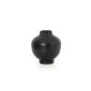 Ames Vases Vase En Céramique Noire 23x28x23cm -Vases Soldes vase en ceramique noire 23x28x23cm