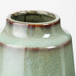 Mica Decorations Vases Vase En Céramique Vert Rayé H30 -Vases Soldes vase en ceramique vert raye h30 2