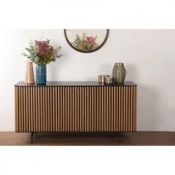 Zago Vases Vase En Fer émaillé Bleu Et Doré -Vases Soldes vase en fer emaille bleu et dore 3