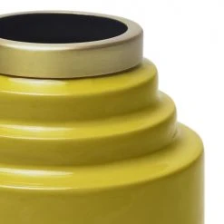 Zago Vases Vase En Fer émaillé Jaune -Vases Soldes vase en fer emaille jaune 5