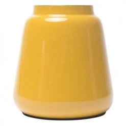 Zago Vases Vase En Fer émaillé Jaune H19cm -Vases Soldes vase en fer emaille jaune h19cm 4