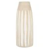 Maisons Du Monde Vases Vase En Grès Beige Et Lignes Verticales Blanches H33 -Vases Soldes vase en gres beige et lignes verticales blanches h33 1000 15 25 213348 1