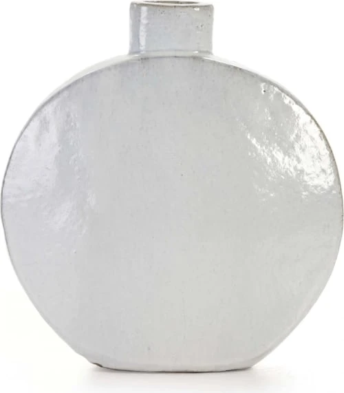 Thai Natura Vases Vase En Grès Blanc 52x18x56cm 3 Thai Natura Vases Vase En Grès Blanc 52x18x56cm