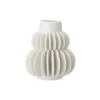 Bloomingville Vases Vase En Grès Blanc H14 -Vases Soldes vase en gres blanc h14