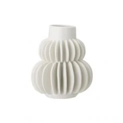 Bloomingville Vases Vase En Grès Blanc H14