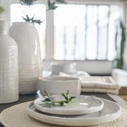 Maisons Du Monde Vases Vase En Grès Blanc H29 -Vases Soldes vase en gres blanc h29 1000 15 35 200156 5