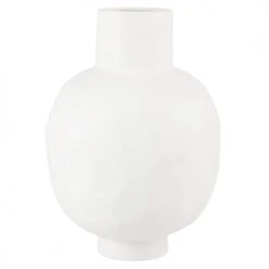 Maisons Du Monde Vases Vase En Grès Blanc H35