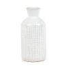 Maisons Du Monde Vases Vase En Grès Blanc Motifs Graphiques H18 -Vases Soldes vase en gres blanc motifs graphiques h18 1000 12 29 200068 1